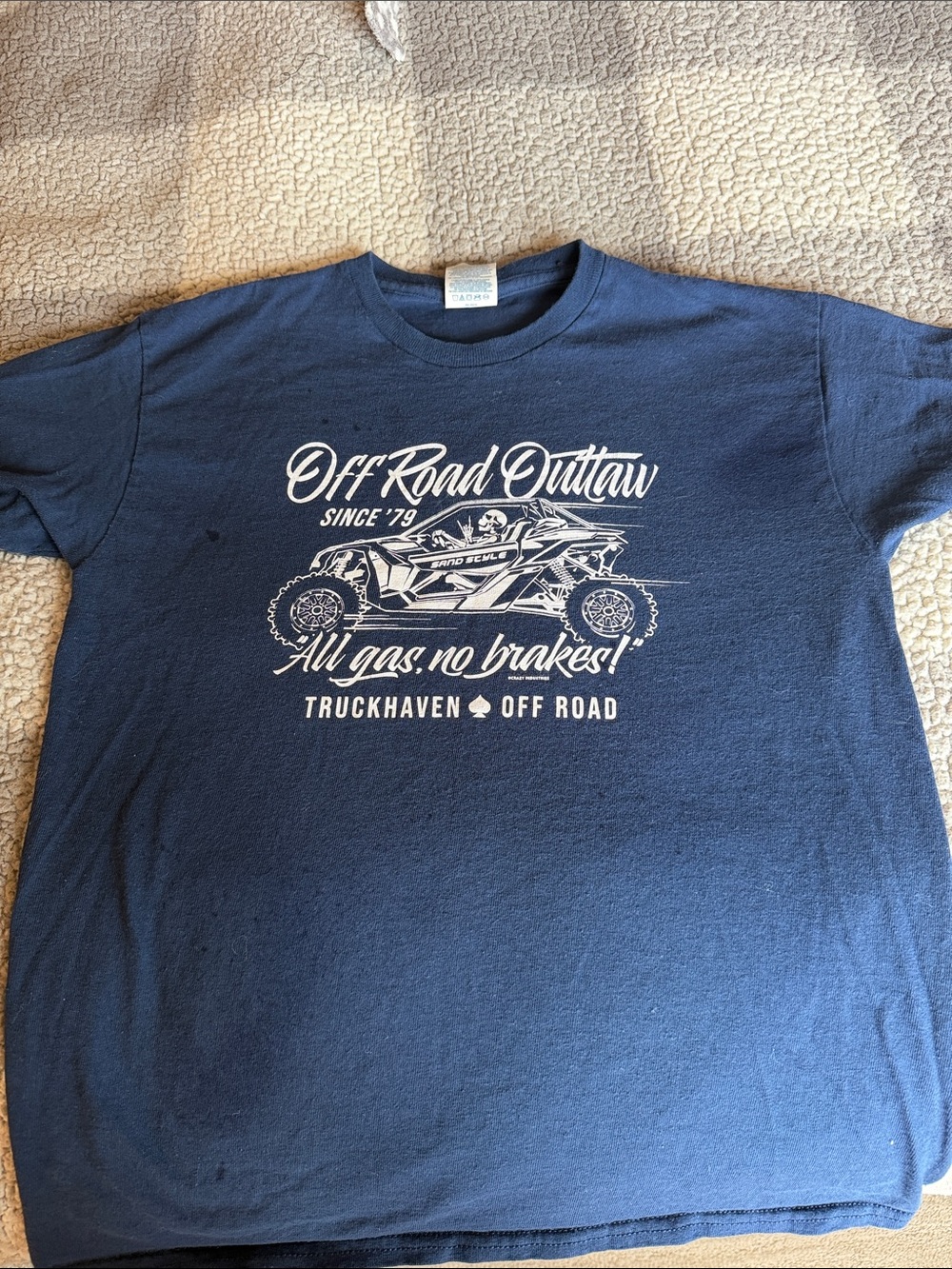 Kids Off Road Outlaw' Navy Graphic Tee
